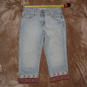 LONDONJEAN | Jeans | London Jean Crop Asian Dragon Embroidered Original  Classic Blue Jeans W3x21 | Poshmark